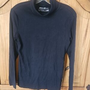 Eddie Bauer Classic Black Turtleneck